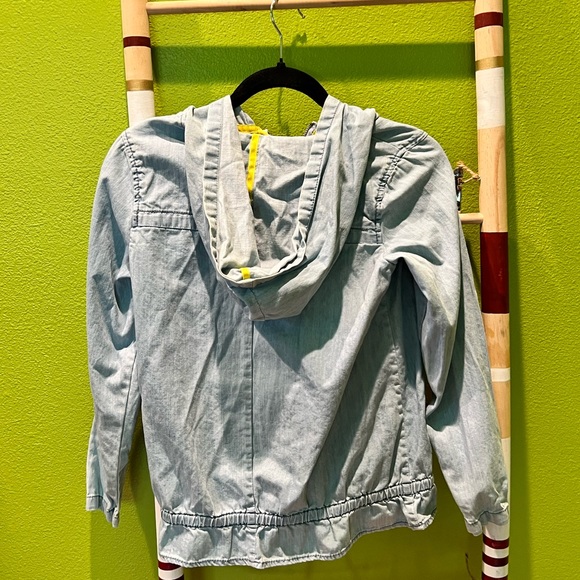 Blue Denim Zip-Up Sweatshirt Cat&Jack Large 10/12 - Picture 3 of 3